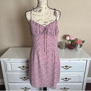Nasty gal pink floral mini